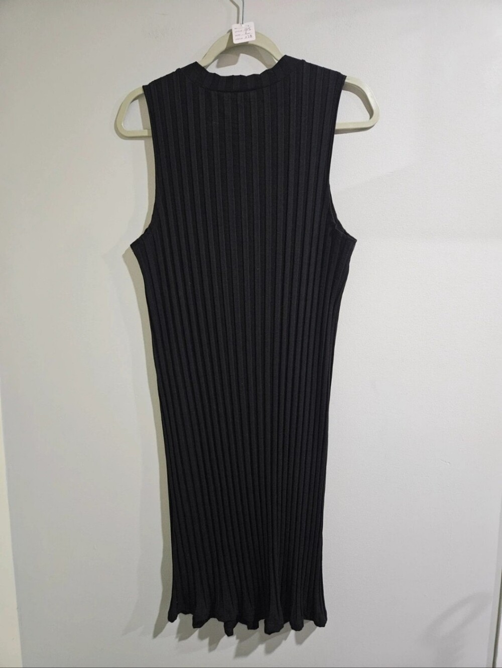 Eileen Fisher Wide Ribbed Tencel Dress Size Large - Picture 4 of 6